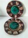 Two antique plates - Rubelles Enamel Factory (circa 1845–1855)