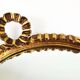 Round wall mirror in gilded wood, mid-century, C. Allodi & G. Subelli, Italy, 1950s.