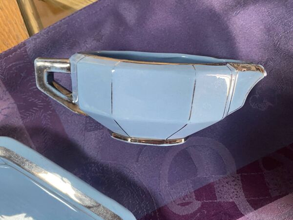 Service à thé Art Déco estampillé Longwy