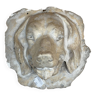Sculpture de chien en plâtre