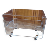 Vintage plexiglass coffee table David Lange 1970s