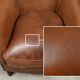 Fauteuil club solange en cuir de mouton