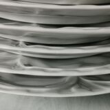 Pillivuyt white porcelain plates