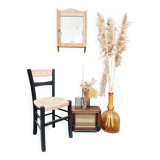 Old straw bistro chair revamped