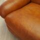 Red leather sofa, Italian design, 1970s, production: Italy