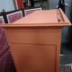 Vintage two-door cabinet with shelves