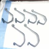 6 double coat hooks