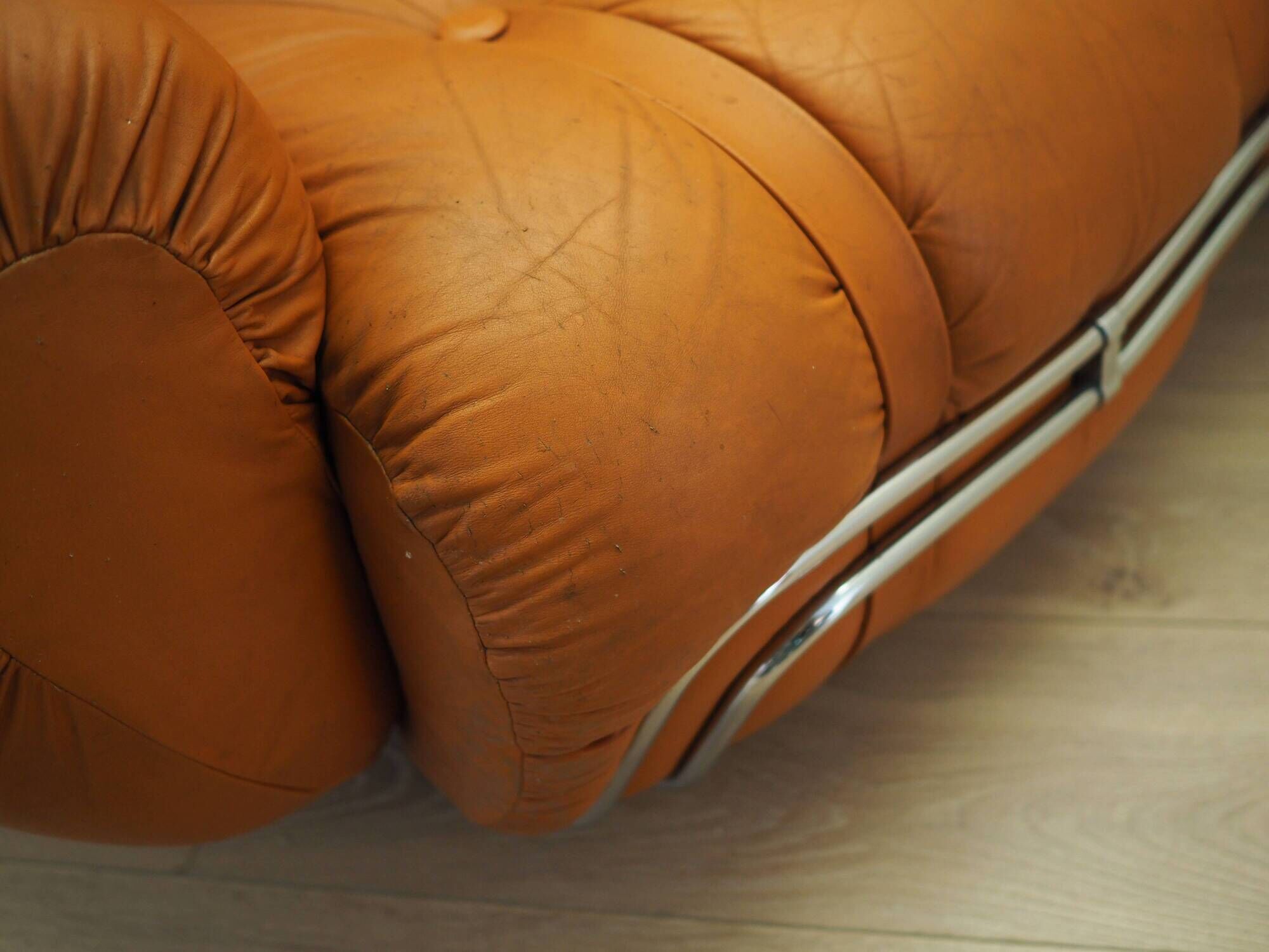 Orange sofa, Space Age design, 1960s, production: Italy