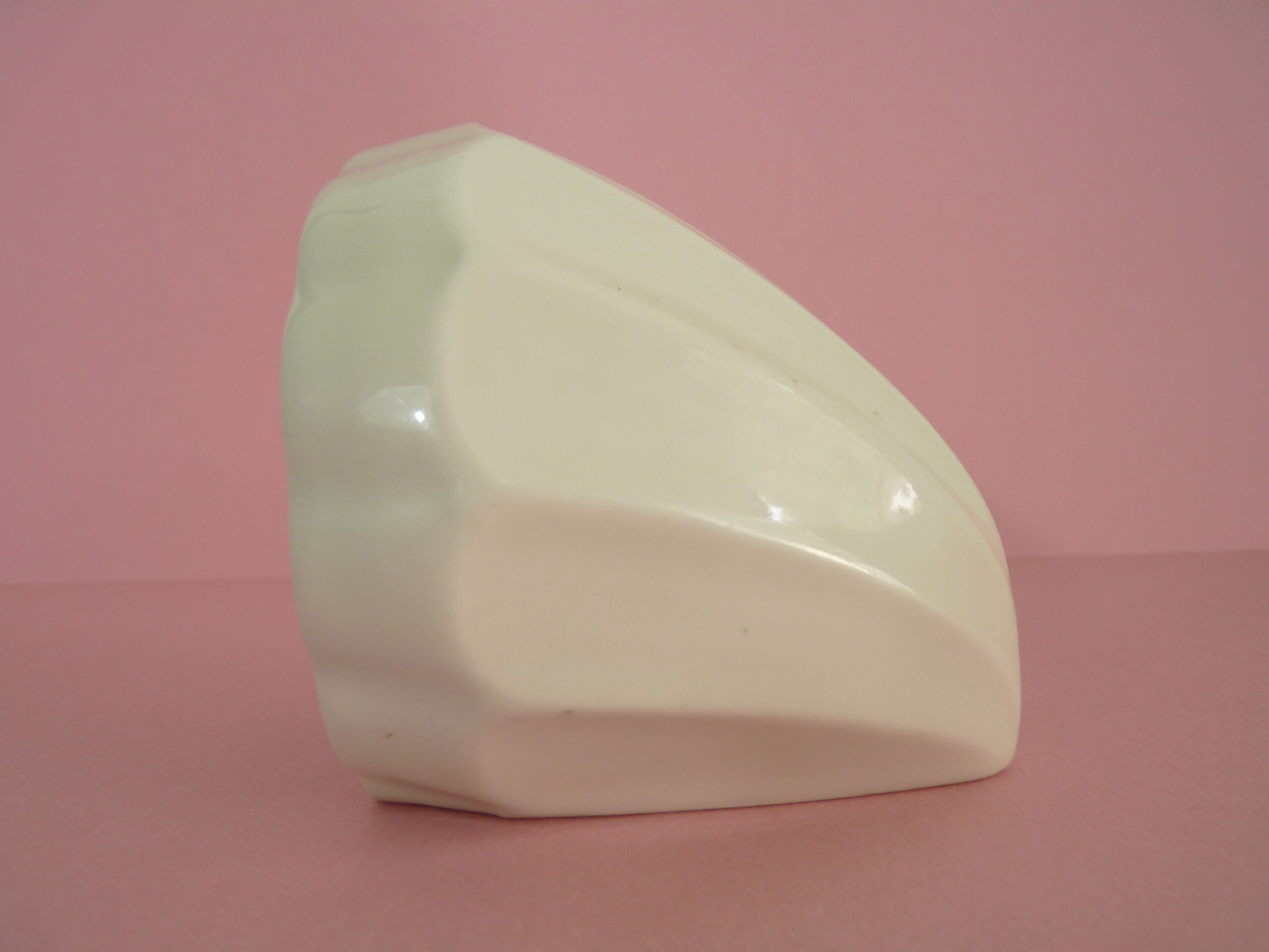 Old wall toothbrush holder or antique pencil holder, old ceramic brush pot