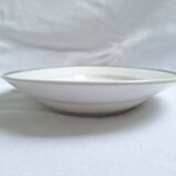 Green oval shallow dish Moulin des Loups