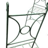 Set of 5 wrought iron garden furniture chairs