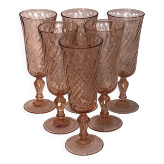 6 Rosaline champagne flutes