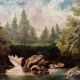 Painting "Ancient landscape". Oil on canvas.