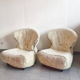 Pair of vintage armchairs by Annie Hieronimus for Cinna 1990