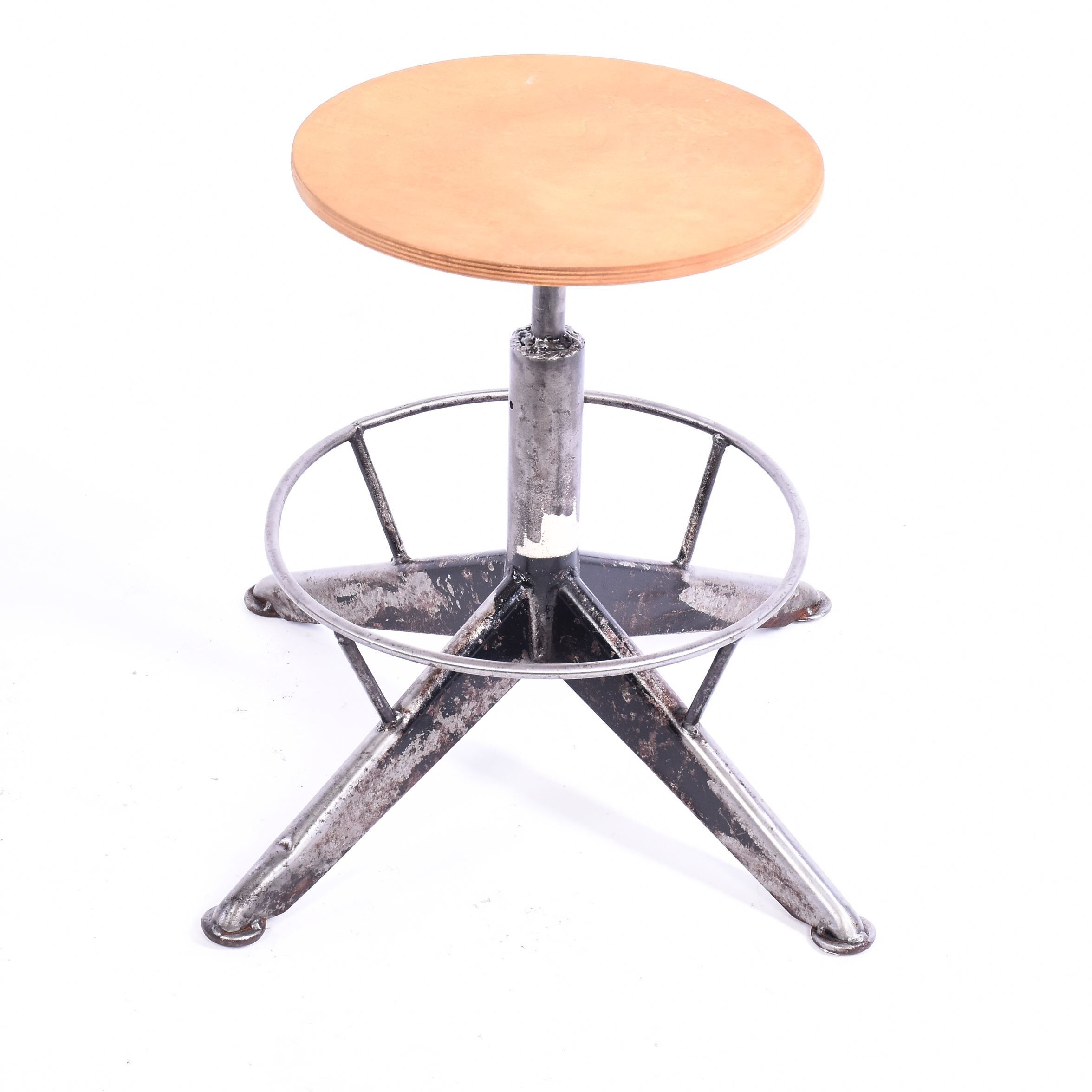 Vintage steel stool