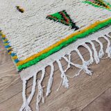 Handmade wool Berber rug 260 X 135 CM