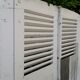 Curved shutters oak and fir H156xL245
