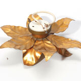 Ceiling lamp flower golden leaves