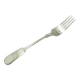 Art Deco dinner fork, silver-plated brass, Fraget, Poland, 1930s.