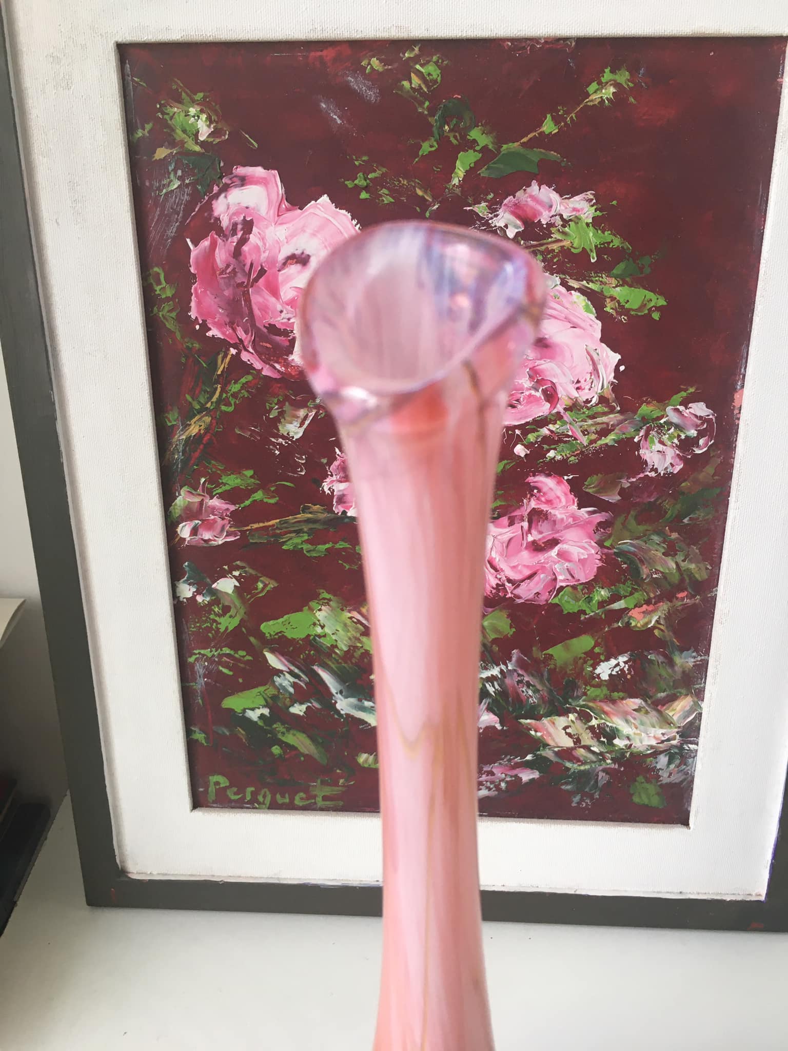 Blown glass soliflora. Very nice color gradient.