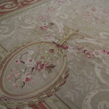 Handmade Vintage Needlepoint Rug Aubusson Tapestry - 122x186cm