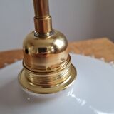 Pair of opaline wall lamps