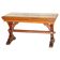 Victorian Gothic library table in antique oak