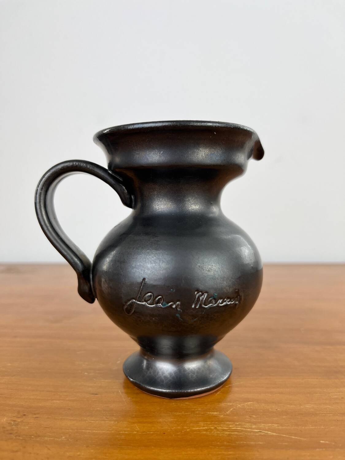 Pitcher Jean Marais black ceramic