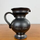 Pitcher Jean Marais black ceramic