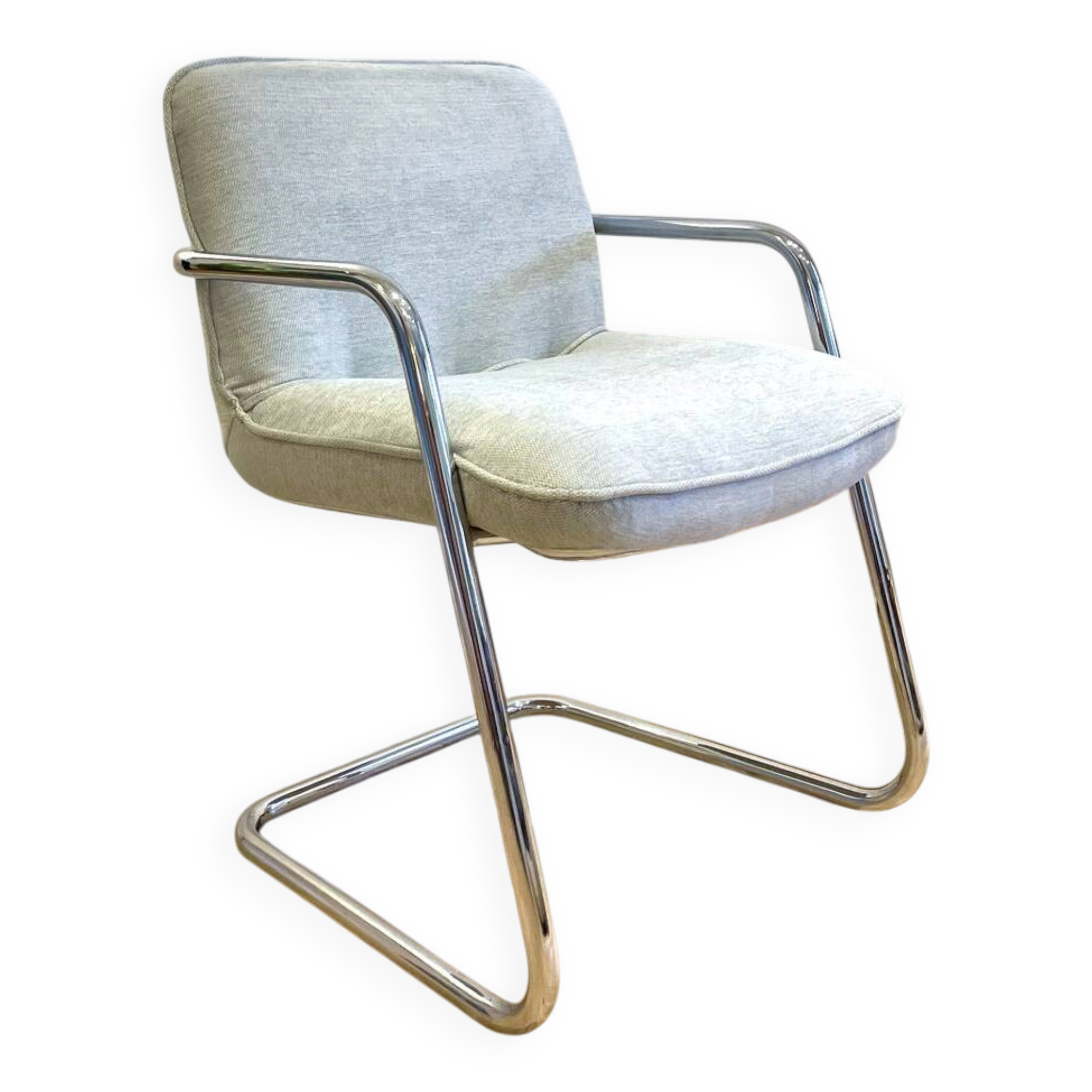 Storm Airborne Armchair - chrome structure - Yves Christin
