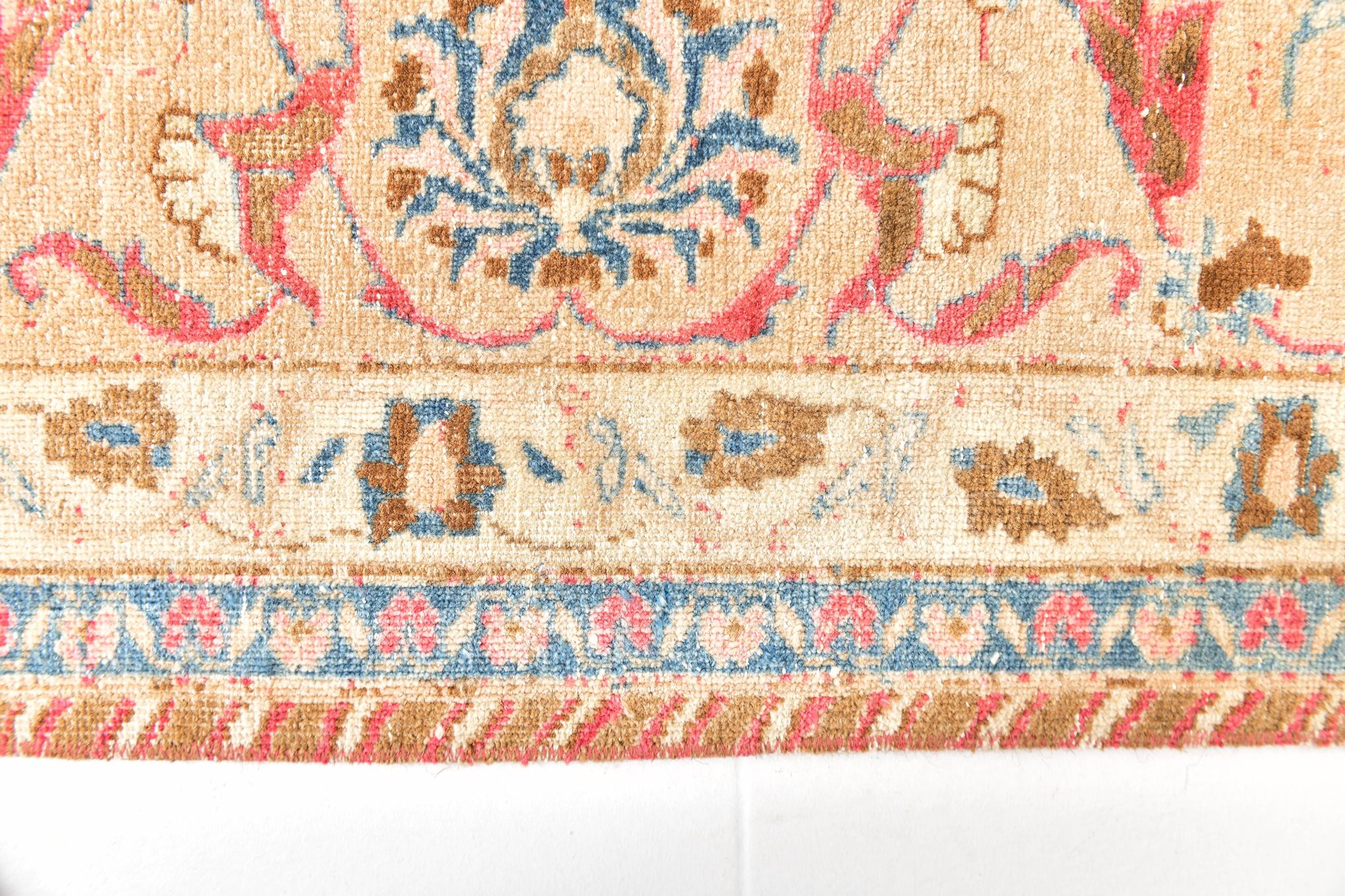 9x12 Pale Red & Cream Classic Persian Rug, 279x374Cm