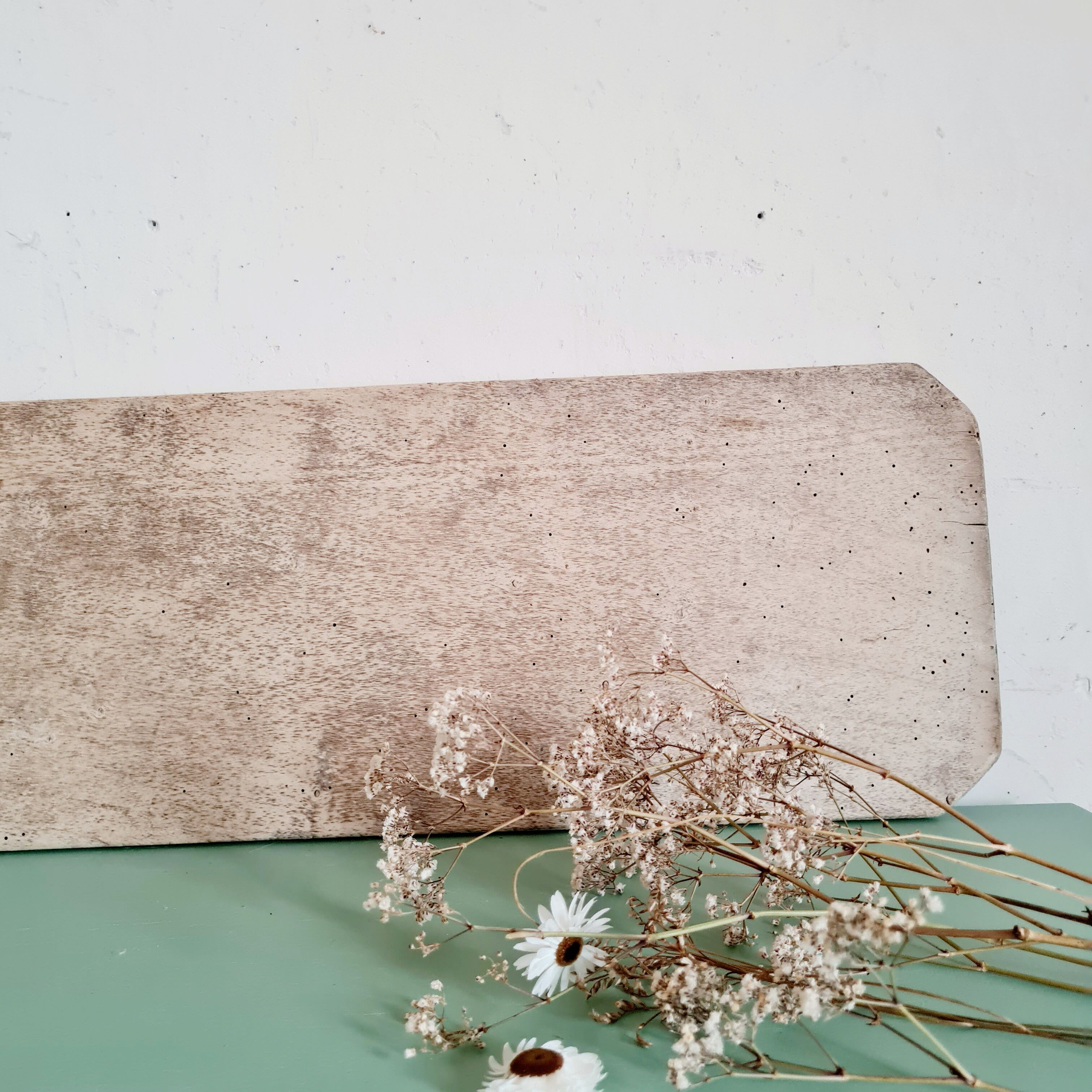 Plat en bois planche en bois patinée