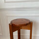 Pair of vintage pine top stools