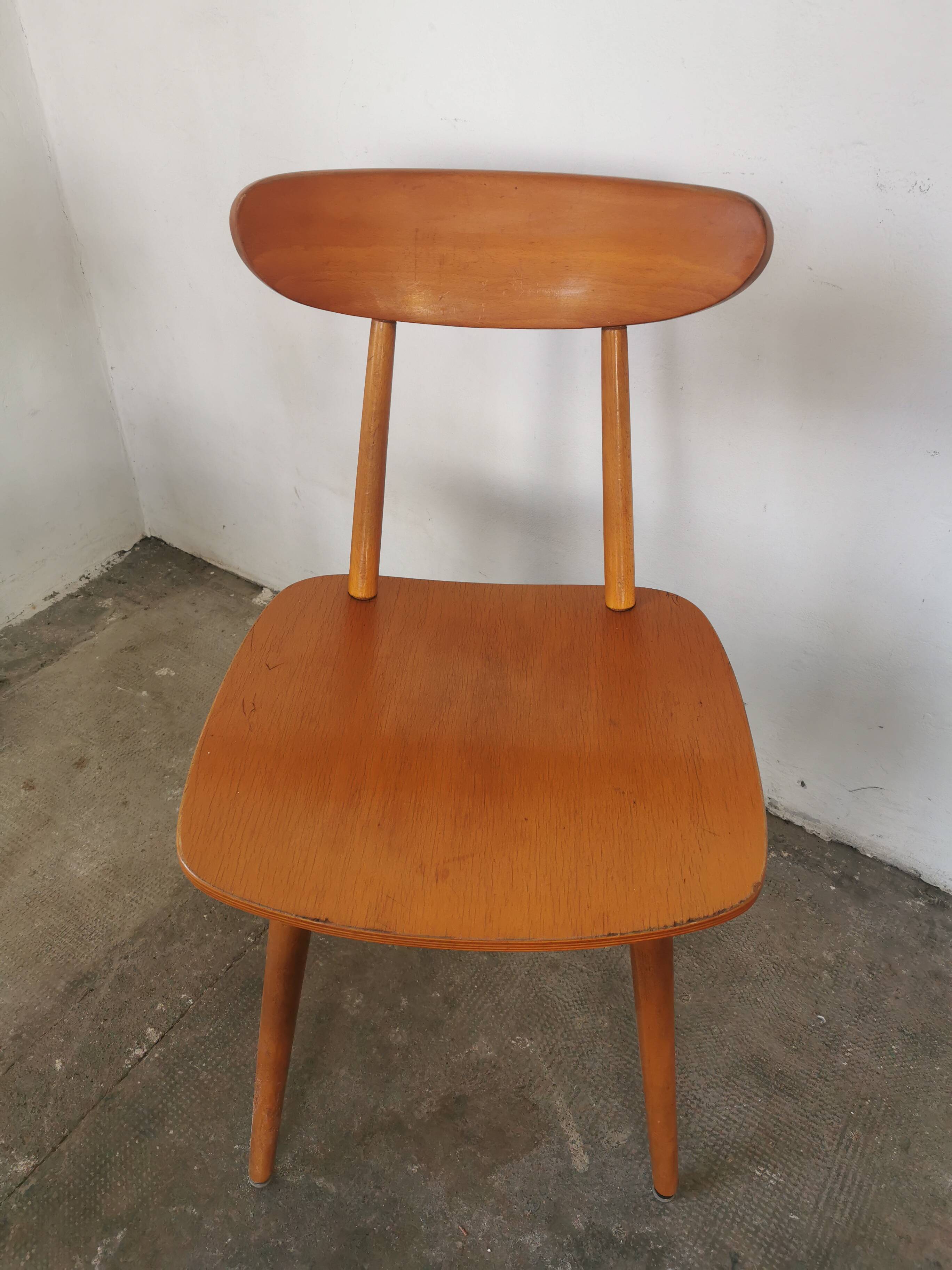 Set of 4 Hiller chairs, vintage 1960