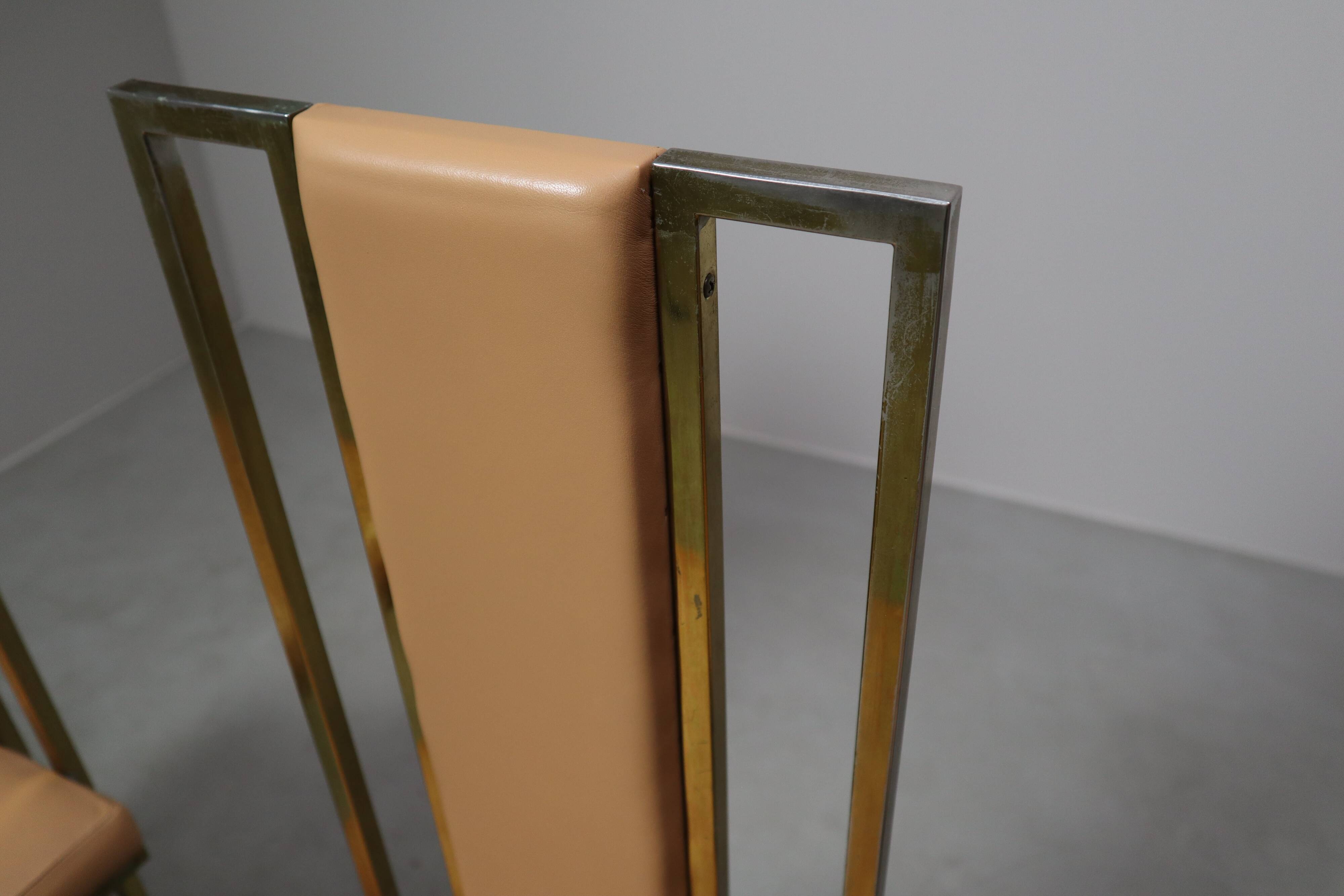 Set of 6 dining chairs by Renato Zevi, Italy 1970s