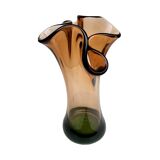 Hana Machovská vase, Borocrystal Nový Bor, Czechoslovakia, 1970s, art glass