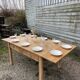 Old solid pine table – farmhouse spirit with a rustic style