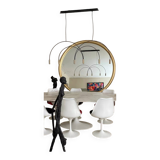 Pendant lamp with metal body and integrated dimmable LED