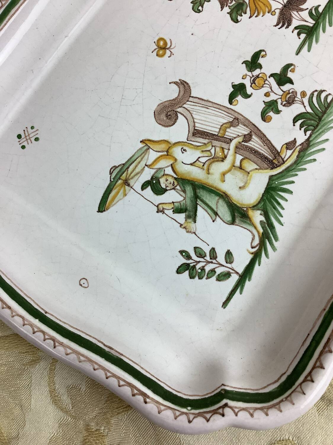 Rectangular plate Moustiers France