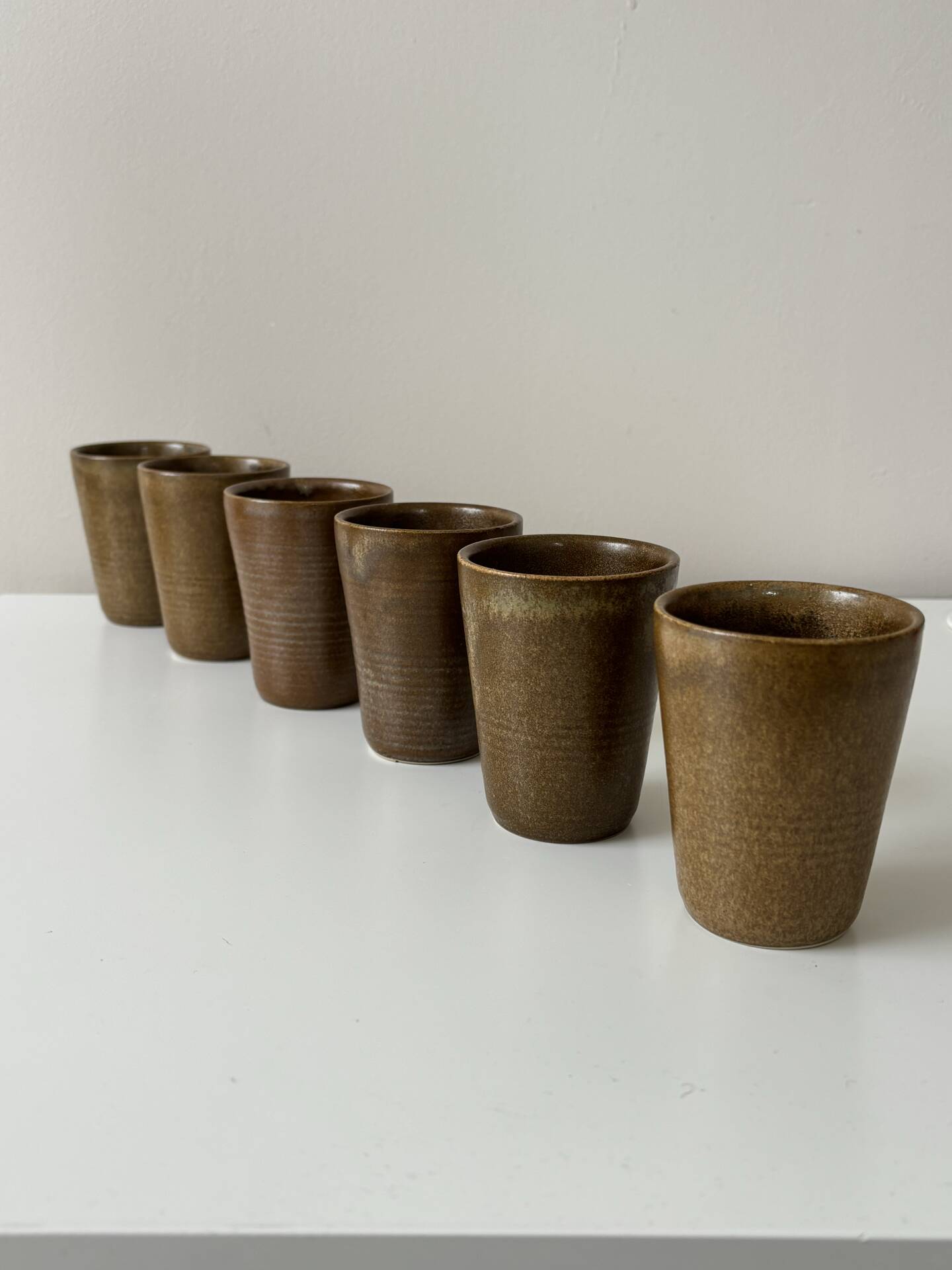 Stoneware cups from Digoin