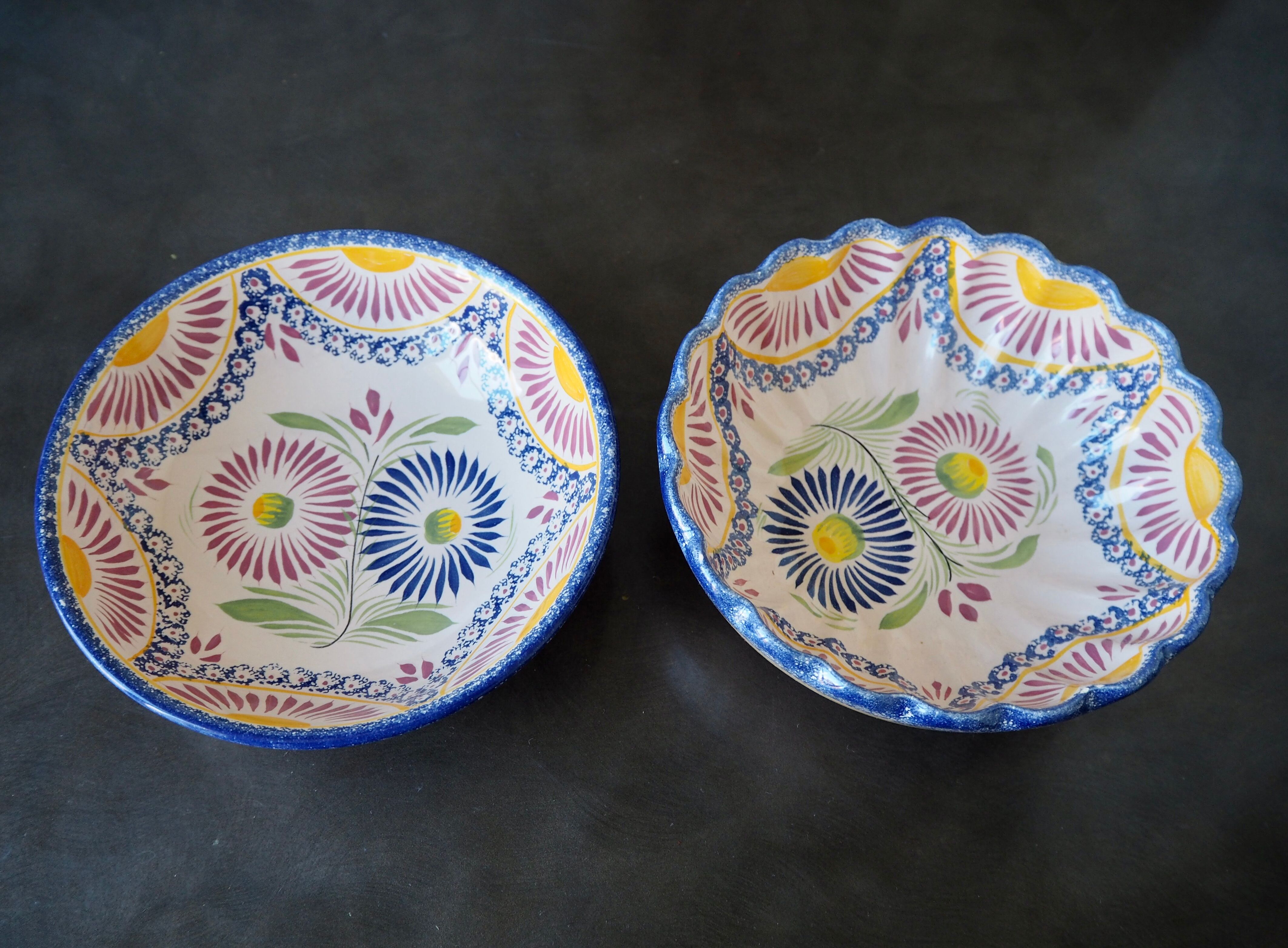 Serving salad bowl Henriot Quimper