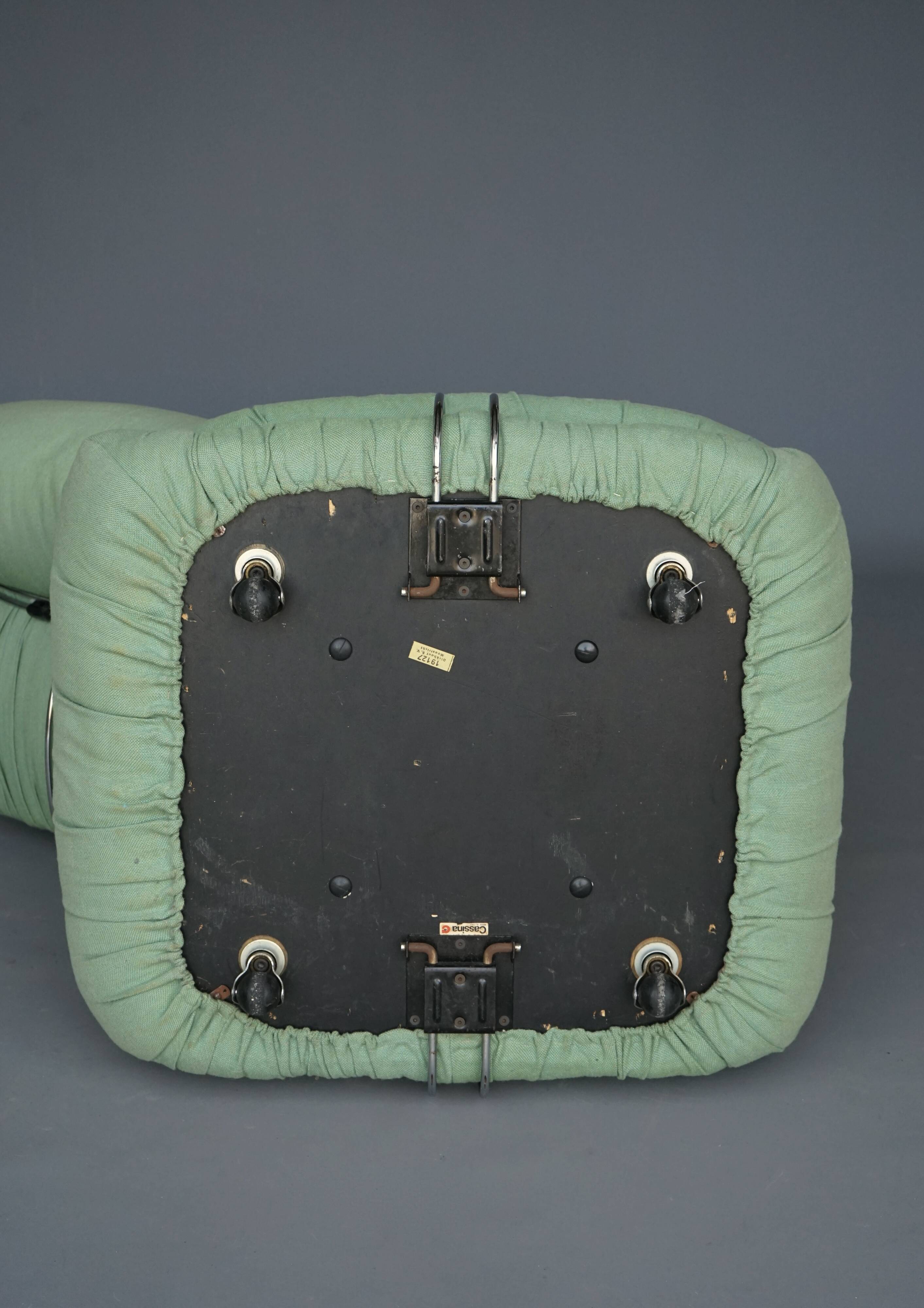 Fauteuil lounge et ottoman Soriana par Afra & Tobia Scarpa pour Cassina,