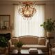 Italian Tole Murano Glass Chandelier 1960’s 
