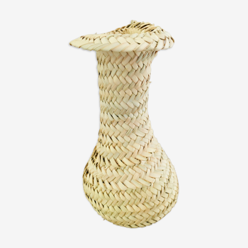 Vase en paille