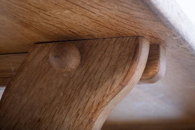 Oak Coffee Table by Henning Kjærnulf, Denmark, 1960s