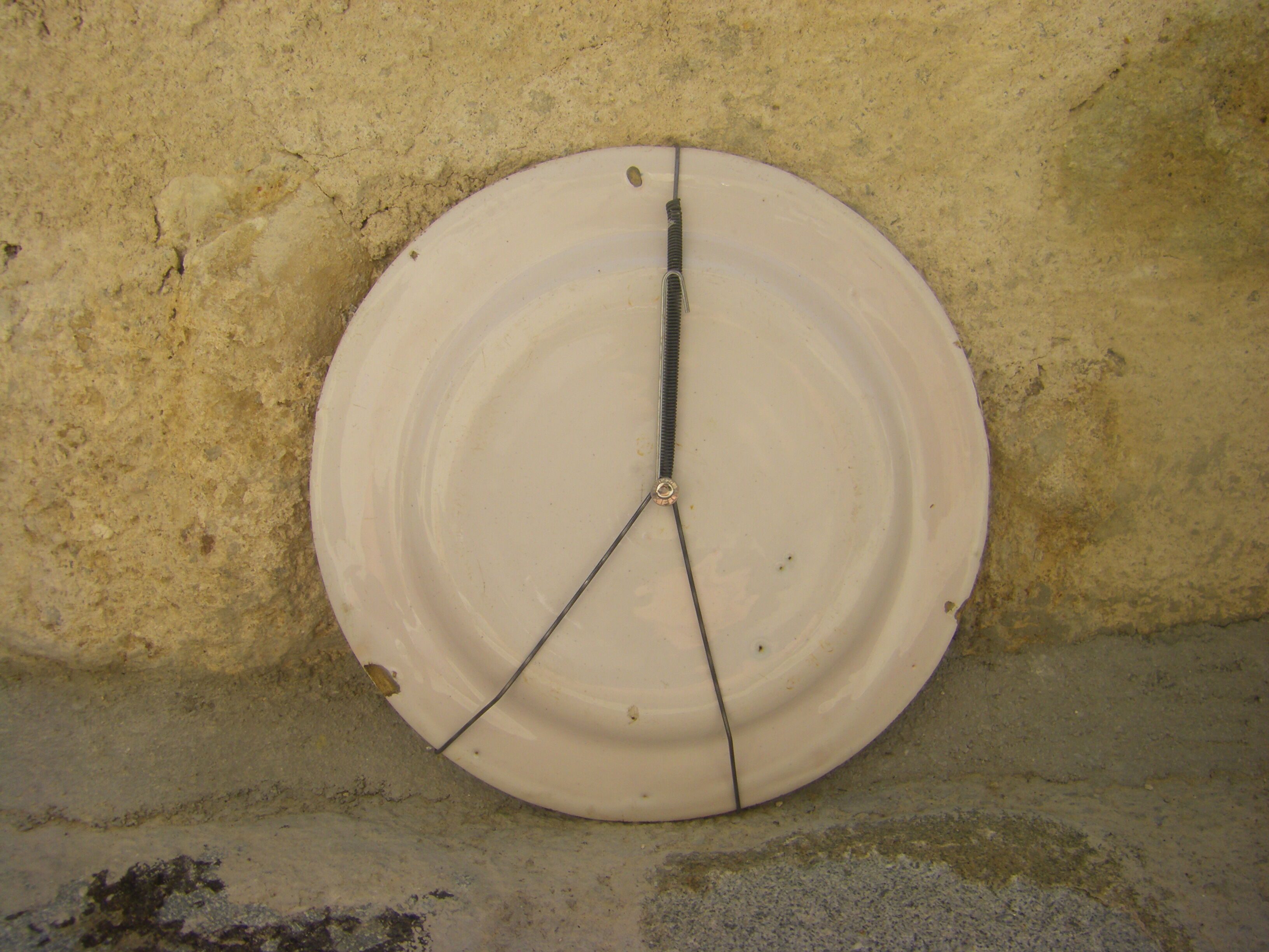 Oriental earthenware plate