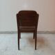 Leather and wood office chair