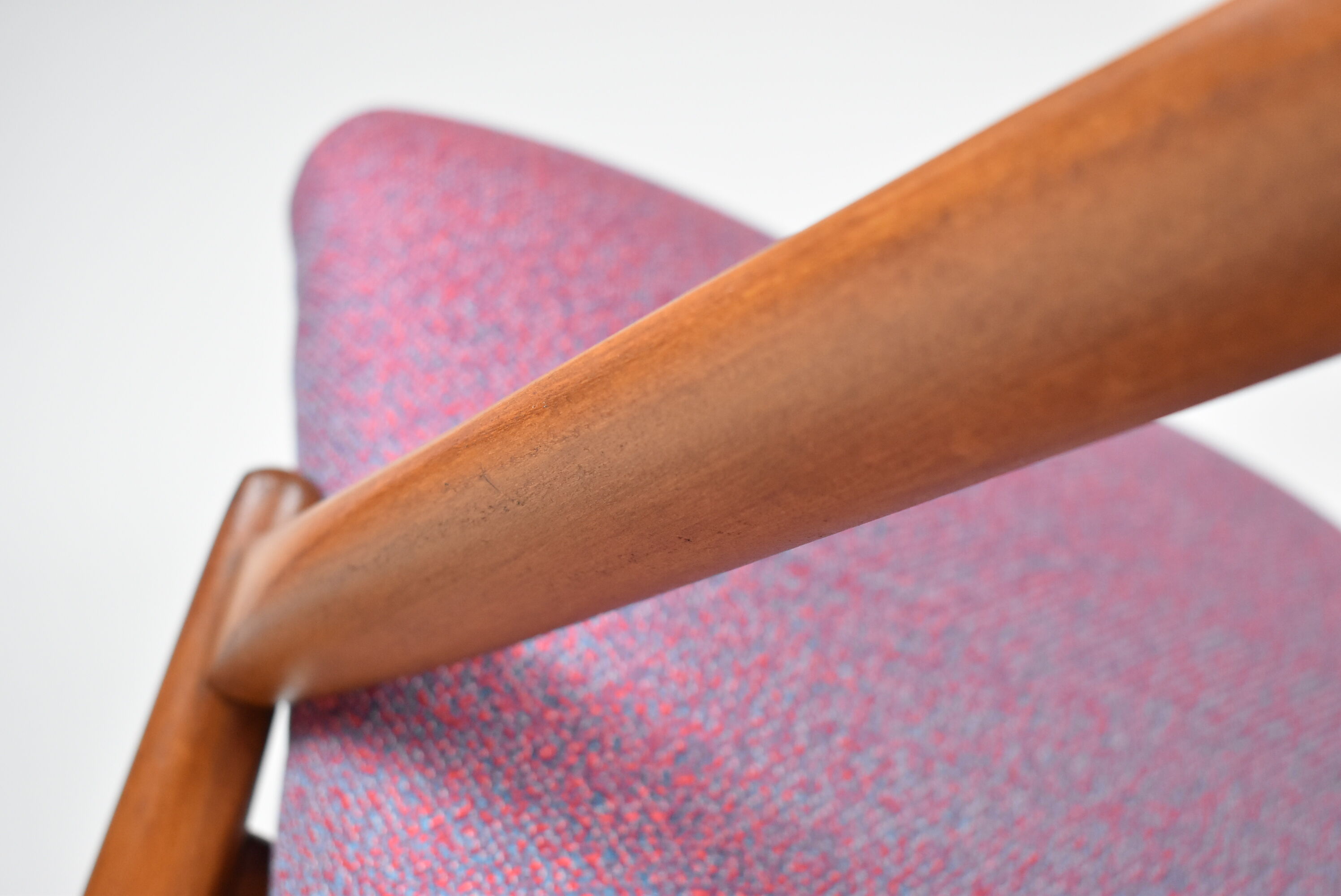 Original restored armchair GFM-64, signed by designer E.Homa, 1960s