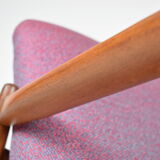 Original restored armchair GFM-64, signed by designer E.Homa, 1960s