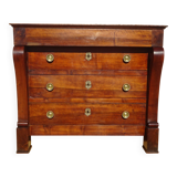 Antique solid walnut chest of drawers